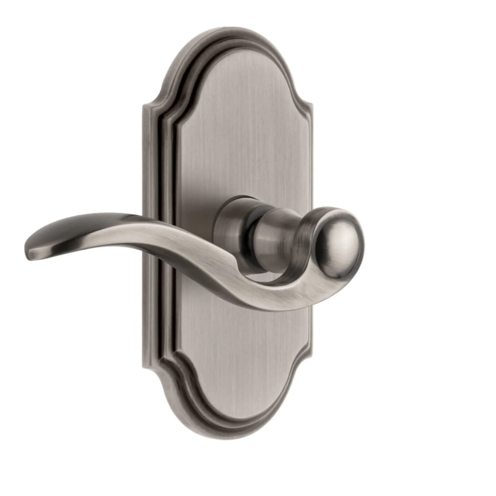 Grandeur Arc Short Plate Privacy Set 2 3/4" w Bellagio Lever - R Handed, Non-CSM